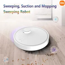 MI Automatisk robot Vakuumrengörare 3-i-1 Smart trådlös svepande våt och torr ultratunn rengöringsmaskin Mopping Smart Home