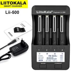 Ladegeräte Liitokala Lii500 PD4 300 S1 S2 NiMH Lithium-Batterie-Ladegerät 37 V 18650 18350 18500 17500 21700 26650 12 V AA AAA LCD Ladegerät 230324