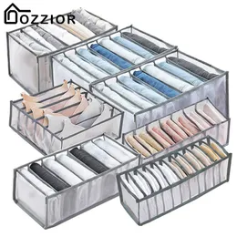 Storage Boxes Bins Jeans Organization Storage Box Underwear Bra Socks Compartment Box Pants Storage Organizer Closet Drawer Clothing Organizers P230324