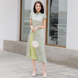 Abbigliamento etnico ao dai qipao abito cinese da donna tradizionale fiore 4xl cheongsam novità festa formale
