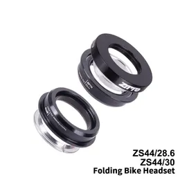 Cuffie per bici 44mm Cuffia pieghevole Sterzo Tubo dritto Forcella CNC Mountain Parti di cuscinetti per biciclette semiintegrate a basso profilo 230325