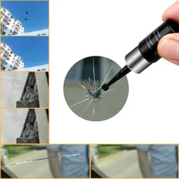 Soluzioni per autolavaggio Parabrezza Strumento di riparazione incrinato Vetro per finestrini automatico Nano Fluid Parabrezza Scratch Crack Kit di ripristino Accessori