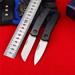 Zero Tolerance ZT0235 Lockless double stop system EDC Folding Knife Carbon Fiber Handle outdoor camping Self-defense knives