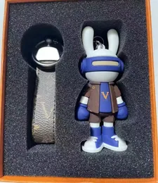 High quality new male and female robot keychain suitable for all luxury keychain belt original box