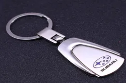 Creative Metal Car Keychain voor Subaru Badge Logo Lange keten Key Ring 4S Shop Promotional Gift Auto Accessoires Key Toy9951088
