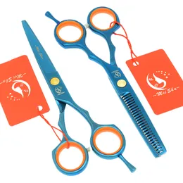 Hår sax Meisha 55 tum professionell skärning av tunnare stylingverktyg Japan 440C Dressing Set Salon Shears A0027A 230325