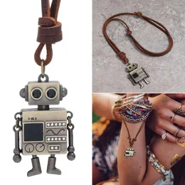 Chains Simple Accessories Hands And Feet Movable Robot Pendant Cofskin Necklace Crystals Jewelry A Letter