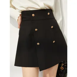 Women's Shorts 2023 Small Highwaisted Trousers Mini Skirt Pant's Outfit Slim Slacks Aline Wideleg Pants 230325