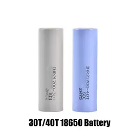 En kaliteli INR21700 30T Pil 3000mAh 40T 4000mAh 21700 Lityum 35A 3.7V Li-Ion Şarj Edilebilir Piller Samsung Gri Mavi için