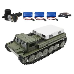 ElectricRC Car WPL E1 116 Tank Toy 24G Super tank 4WD Crawler tracked remote control vehicle charger battle boy toys for kids children 230325