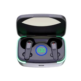 TWS M80 Kablosuz Kulaklıklar LED Dijital Ekran Bluetooth 5.3 Kulaklık Dokunmatik Kontrol Gürültü Cep Telefonu için Spor Kulaklık Stereo Kulaklıklar Android iPhone
