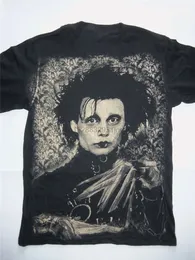 Herr Tshirts Edward Scissorhands Tshirt Tim Burton Johnny Depp Goth Punk Film Cool Tee Shirt 230325