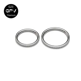 Näsringar Studs 1pc G23 ringsida inlagd med utsökt zirkon perforerade smycken unisex punkörhängen 230325