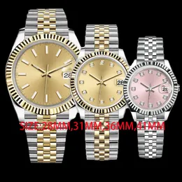Relógios de luxo mecânicos automáticos masculinos assistem aaa qualidade orologio 36/41mm 904l Full Aço inoxidável à prova d'água Luminous Gold Watch Montre de Luxe Wristwatches