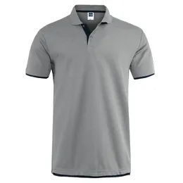 Polos masculinos Camisas de pólo masculino de verão Manga curta Camiseta Marca de algodão Homme Clothing Hombre Tees tops Poloshirt Polos camisas para homens 230325