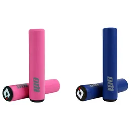 Bike Handlebars &Components ODI 2Pair MTB Bicycle Grip Silicone Handlebar Grips -Absorbing Soft Mountain Blue & Pink