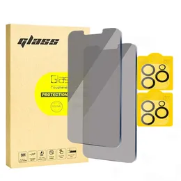 Proteggi schermo anti-spia in vetro temperato per la privacy per iPhone 14 13 12 Mini 11 Pro Max X Xr Xs Max 8 7 con confezione da 2 pezzi