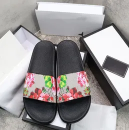 Tasarımcılar Terlik Erkek Kadın Çiçek Slaytları Lady Flats Topuk Platformu Brocade Dişli Sandallar Kauçuk Katır Flip Flops Plaj Nedensel Ayakkabıları Yaz Teşarızı Boyutu 35 45