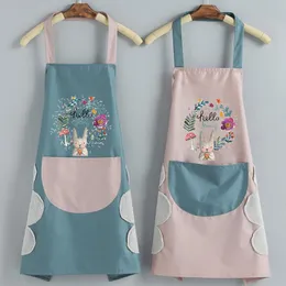 Aprons Kitchen Aprons for Women Men Household Aprons for Kitchen Wipeable Waterproof Oil-Proof tablier cuisine femme Baking Accessories 230324