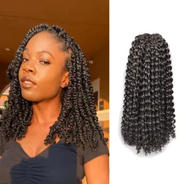 Water Wave Crochet Passion Twist Hair 22 Strands Kinky Curly Extensions Wholesale 1B/27 Ombre Braids