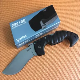 Cold Steel knives Spartan Folding Knife 440C Blade Grivory Handle High Quality Camping Hunting Survival Folding knife256L