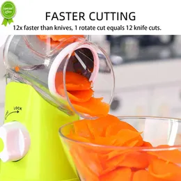 New Vegetable Slicer Manual Kitchen Accessories Grater for Vegetable Cutter Round Chopper Mandolin Shredder Potato Home Gadget Tools