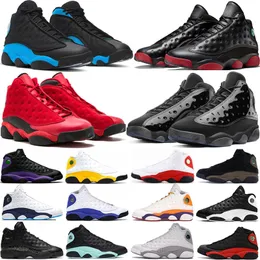 Jumpman 13 13S Men Basketball Shoes Hyper Royal French Blue Linen Island Green Obsidian Bred Midnight Navy Black Cat Del Sol Barons Gym Flint Trainers Sneakers