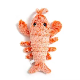 Electronic Plush Toys Pet Cat Toy USB Charging Simulation Electric Dancing Moving Floppy Lobster Cats Toy for Pet Toys Interactive Dog Stranger Things 230325