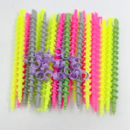 Hair Rollers 20Pcs Plastic Spiral Perm Rod Barber dressing Salon Tools Durable Styling Small Wave Generous 2 SIZE 230325