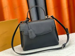 Lockme Ever Bb Sleank Shape Handle Bag med Turn Lock Graphic Flap Shoulder Bag Women Shoulder Bags Luxury Designer Handväskor