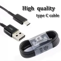OEM USB Tip V Veri Kablosu 1m / 1.2m USB-C kabloları Samsung için hızlı şarj kablosu S20 S10 Note20 Not 10 LG Xiaomi Huawei P20 P30 Hızlı Şarj Cihazı