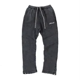 Herrbyxor groda drift mode streetwear varumärke askyurself flared byxor byxor hem knapp hip hop long sweatpants män man 230324