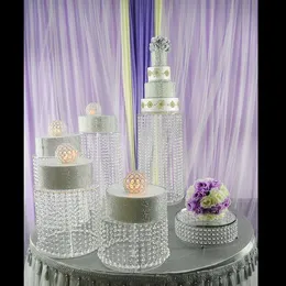 Party Supplies Other Event & 4pcs/Lot Transparent Acrylic Cake Stand Wedding Decoration Centerpiece Display Birthday