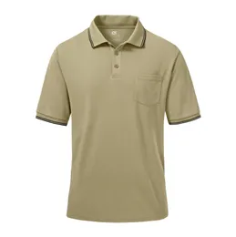 Herren Polos Herren Sommer Polo Wear Golf Shirts Kurzarm Top T-Shirt Schnell trocknend Atmungsaktiv Taktische Fußball Tennis Freizeithemden 230325