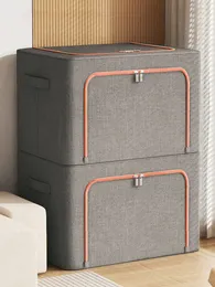 صناديق التخزين صناديق Joybos قابلة للطي منظم تخزين سعة كبيرة مربع تخزين المنزل للملابس لحاف بطانية منظم ملابس الملابس 230324