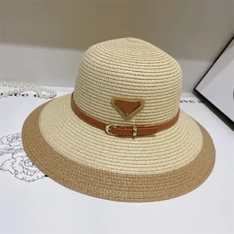 Geniş ağzına kadar hasır şapkalar tasarımcı kadın kova üst şapkalar bayanlar yaz rafya çim sunhats haki plaj şapkaları tasarımcılar Bonnet havzası kubbe kapağı