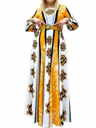 Ethnic Clothing Robe Africaine Femme African Long Maxi Dresses for Women Dashiki Print Outfits Marockan Kaftan Dubai Muslim Fashion Abaya 230324