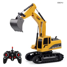 ElectricRC Car EBOYU 2581 24Ghz 6CH 1 24 Excavator Mini Truck Rechargeable Simulated Gift Toy for Kids 230325