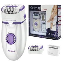 Epilator Kemei 3in1 Electric For Women Shaver Leg Body Hair Removal Lady Bikini Trimmer Face Rechargeable 230324