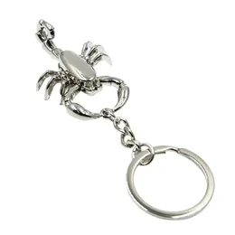 Keychains Punk Style Scorpion Shape Metal Keyrings With Movable Legs Pendants DIY Men Jewelry Car Key Chain