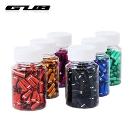 زجاجات المياه أقفاص GUB 100PCSLOT BRAKE DERAILLEUR END CABLE TIP الكبح أغطية سلك سلك CNCMached ANODIDED ACCELITIONS 230325