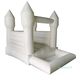Customized PVC Kids trampoline toddler bounce house with ball pool pit Mini inflatable bouncer castle jumping For Kids Moonwalk Pa2627 11