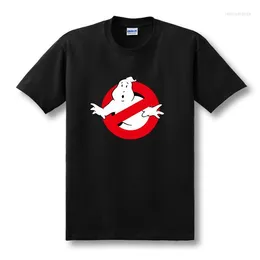 Men's T-skjortor Fashion Summer Ghostbuster Shirt Men Short Sleeve Movie Music Top Tees med T-shirt Topps Camisa Size XS-XXL