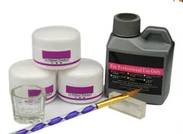 7 pcSset acrílico acrílico kit de unhas de polímero de cristal acrílico para manicure precisam de UV LAMP5853179