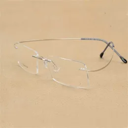 20% rabatt för 2023 Luxury Designer Solglasögon Rimless Eye Light Fashion Metal Spectakles Reading Glasses Frame Mens Decoration Women Eyewear Fill Prescripton