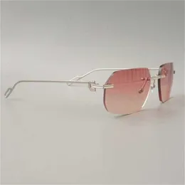 Luksusowe projektant wysokiej jakości okulary przeciwsłoneczne 20% zniżki bez obręczy retro odcienie modne vintage kobiety czyste gafas de sol szklanki rama rave festivalkaiaia
