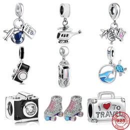 925 Siver Koraliki Uroki dla Pandora Charm Bracelets Designer dla kobiet walizki