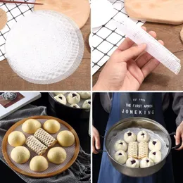 Baking Tools 1pc Steamer Non Stick Steam Mesh Mat Silicone Reusable Dim Sum Liners Kitchen Product