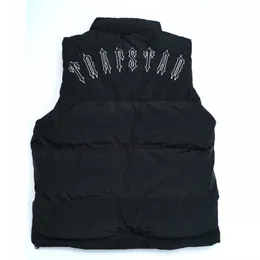 남성 Trapstar 다운 조끼 겨울 자켓 디자이너 퍼퍼 조끼 남성 조끼 겨울 Unisex 커플 Bodywarmer 여성 자켓 민소매 야외 따뜻한 두꺼운 Gilet