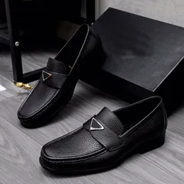 2023 Mens Dress Shoes Fashion Wedding Leather Leather على الأعمال الرسمية Oxfords Male Male Male Carual Walking Lofers Size 38-44